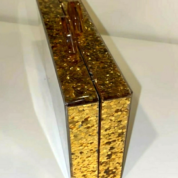 Bari Lynn Girl's Cheers Acrylic Box Clucth Bag - Picture 7 of 7